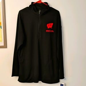 Black Wisconsin Badger Pullover